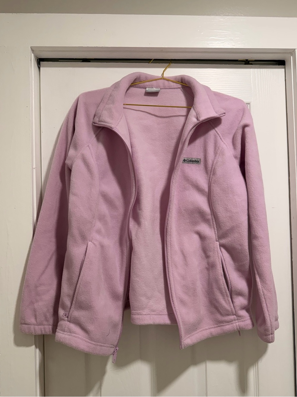 Columbia Women's Light Pink Fleece Full-Zip Jacket